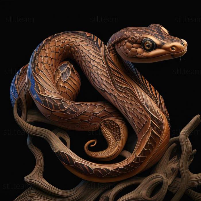 3D модель Pantherophis alleganiensis (STL)